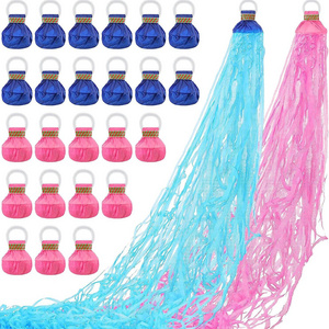 Throw Streamers Colorful Hand Held Streamer No Mess Confetti Crackers Party Streamers Wedding Toss for Engagement X6004