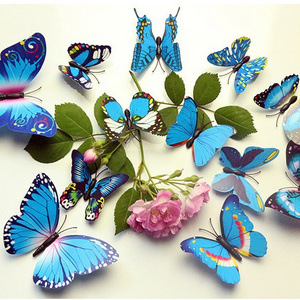 3D Butterfly Wall Stickers Multicolor Crafts Butterflies Magnetic Decals for Kids Room Decoration XD102