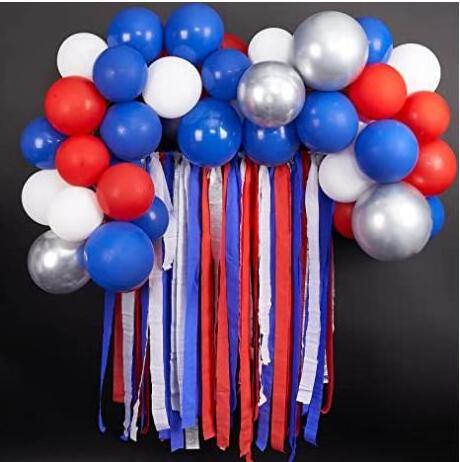 Crepe Paper Streamers 6 Rolls for USA Decorations American Party Decorations 4th of July Decorations  X4281