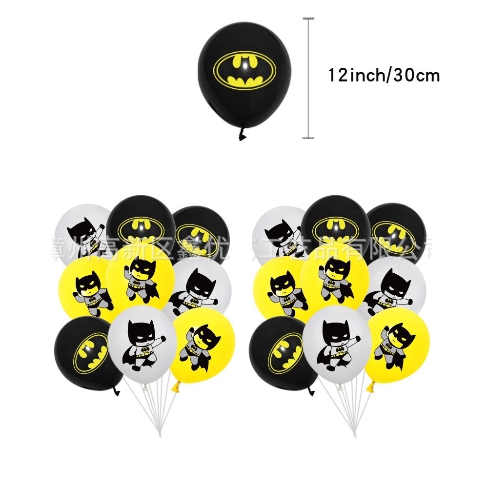 Super Hero Balloon Latex Air Globos Kid Birthday Party Decoration Baby Shower Inflatable Kids Toy Banner Cupcake Toppers X0105