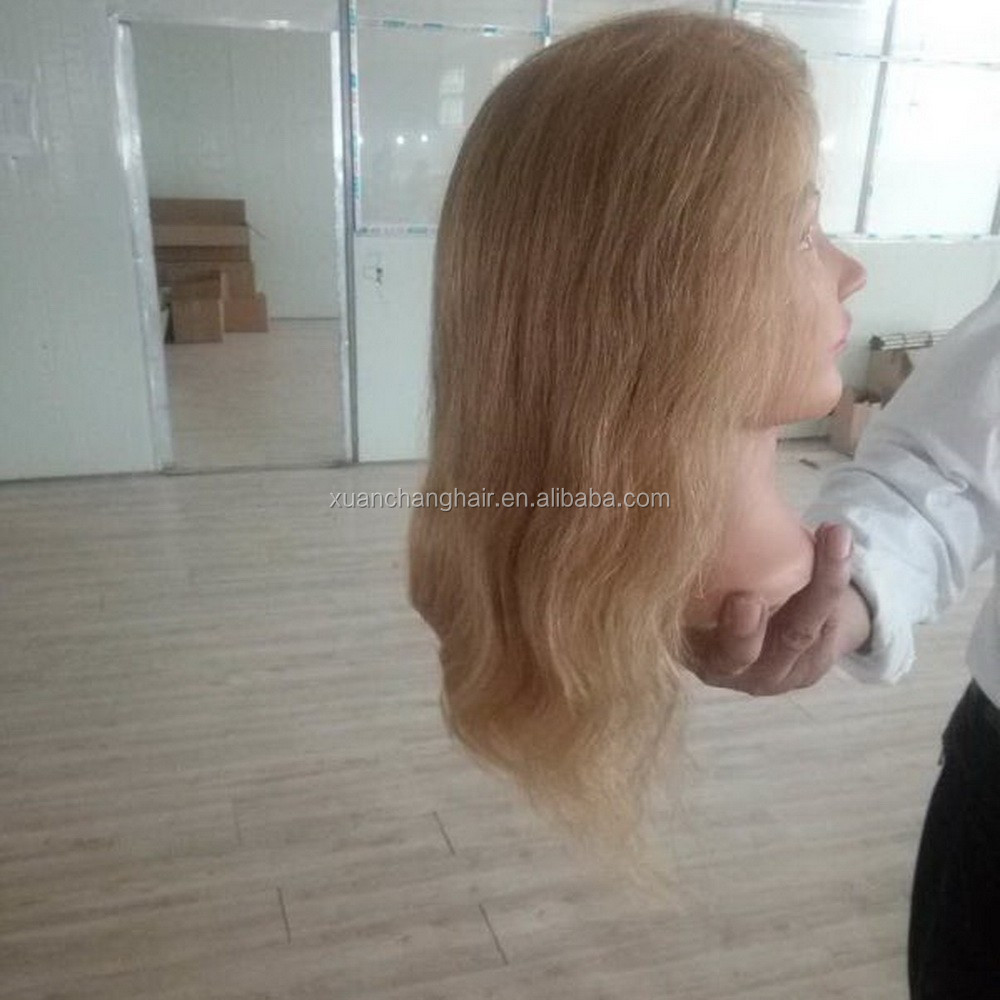 real natural human hair training mannequin 100% human hair training head