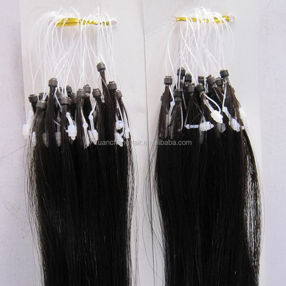 remy human hair micro ring loop hair extension