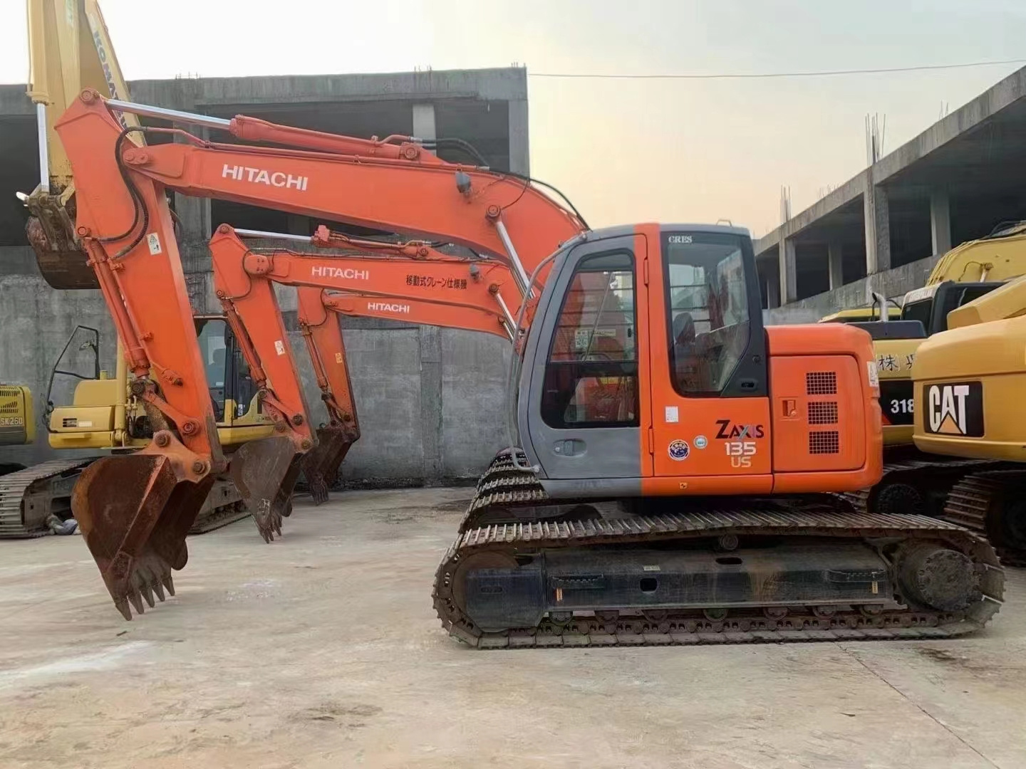 Wholesale used hitachi excavator zx135 zx135u  used excavator auction second hand excavator for sale