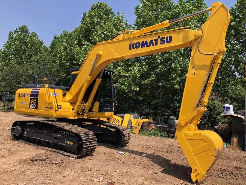 Used 16ton excavator for sale Komatsu PC160 PC160-6 PC160-7 PC160-8 16 ton earth moving digging machine