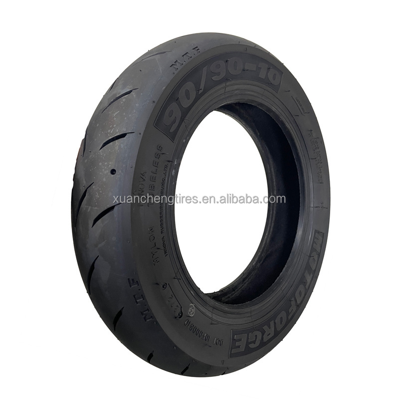 Wholesale Price Scooter Motorcycle Tubeless High speed Tire 90/90-10 DOT and 3C certified for race