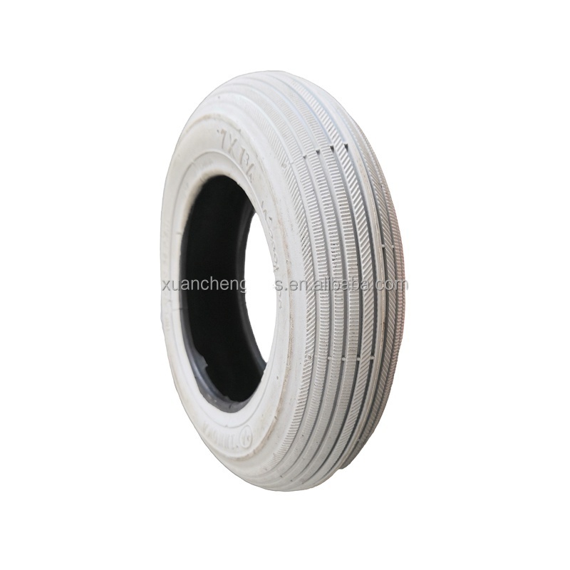 7 inch high rubber percentage rubber tire for scooters wheels 7x1 3/4