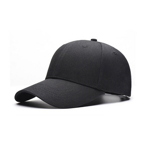 2017 new design custom comfortable mens black plain baseball cap without logo