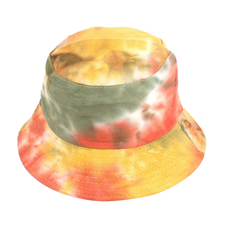 Customized high quality cotton fashion Blank Tie Dye Sublimation Bucket Hat wholesale