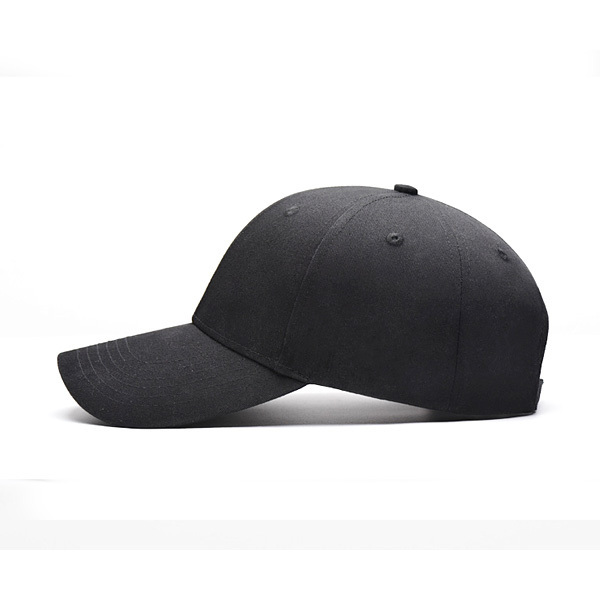 2017 new design custom comfortable mens black plain baseball cap without logo