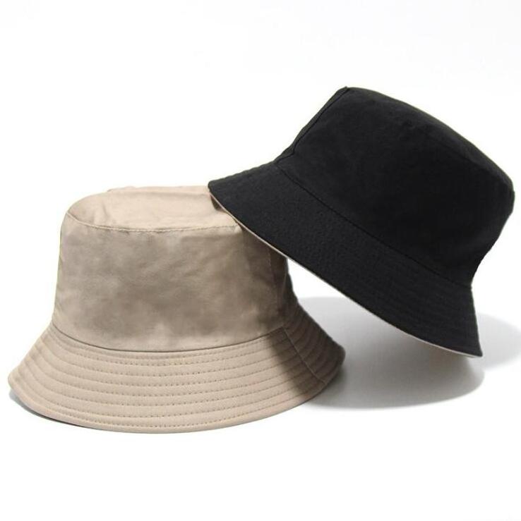 New Summer Bucket Safari Fishing Hiking female high quality cotton reversible stock bucket hat