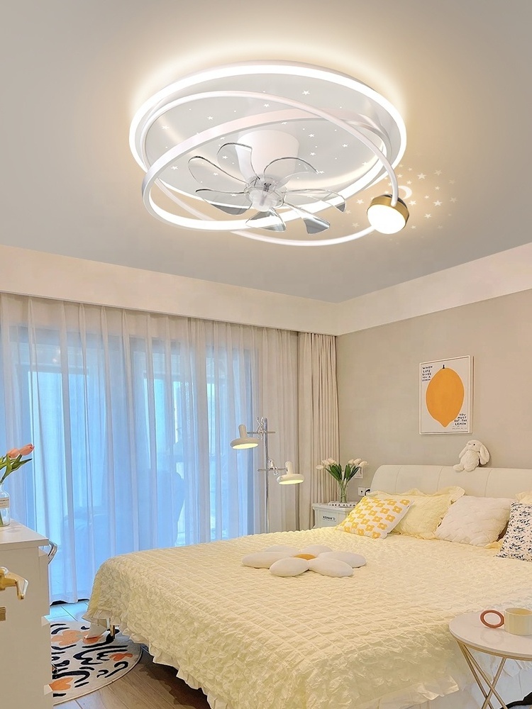 Modern  Design Ceiling Fan Chandelier Lighting Modern Chandelier Crystal Fan Light Fixture With Lights Remote Control 42 Inch 80