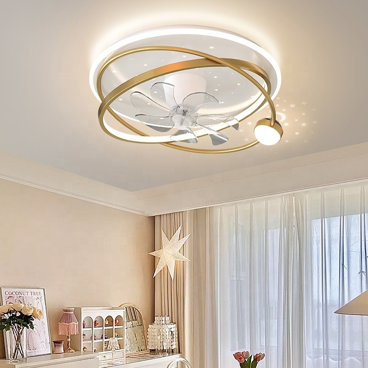 Modern  Design Ceiling Fan Chandelier Lighting Modern Chandelier Crystal Fan Light Fixture With Lights Remote Control 42 Inch 80