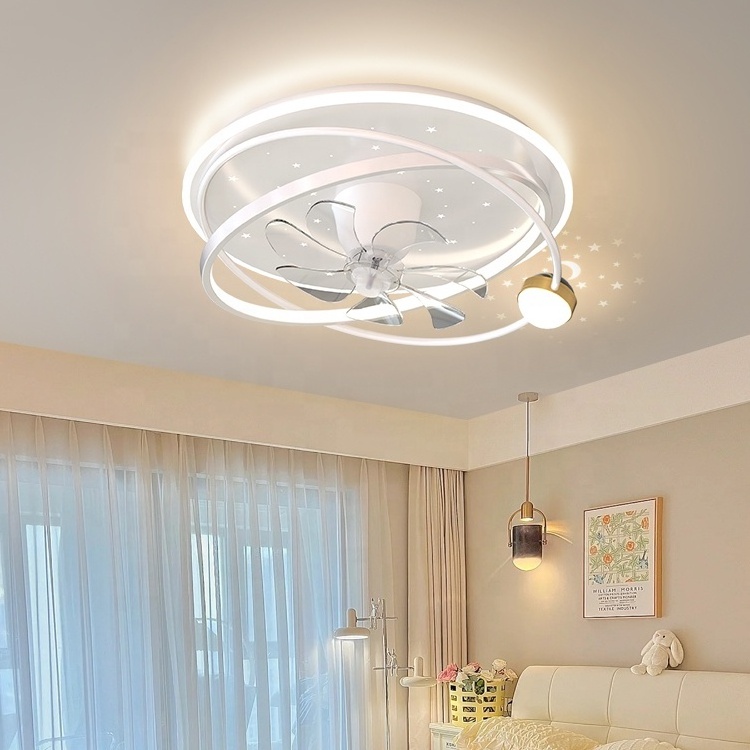 Modern  Design Ceiling Fan Chandelier Lighting Modern Chandelier Crystal Fan Light Fixture With Lights Remote Control 42 Inch 80