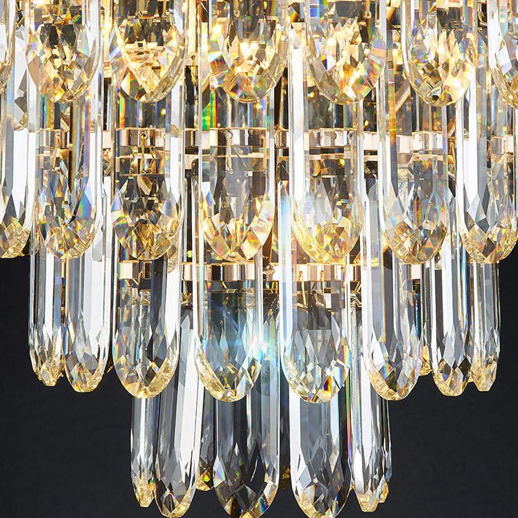 Luxury crystal chandelier 2022  entry porch living room lamp post-modern bedroom simple dining room lamp