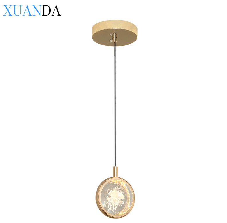 Modern Lighting Fixtures Hanging Light Contemporary Gold Mirror Ball Shade Pendant Lamp for home decor