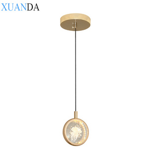 Modern Lighting Fixtures Hanging Light Contemporary Gold Mirror Ball Shade Pendant Lamp for home decor