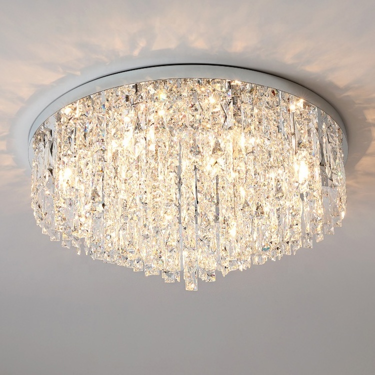 Luxury crystal chandeliers  modern glass hanging lamps living room hotel decorative ceiling lighting