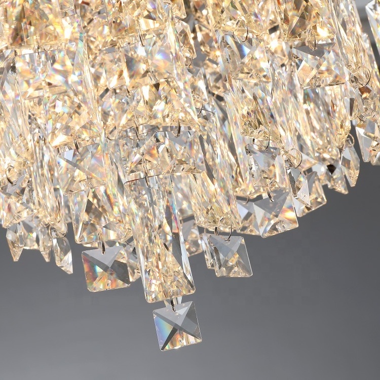 Luxury crystal chandeliers  modern glass hanging lamps living room hotel decorative ceiling lighting