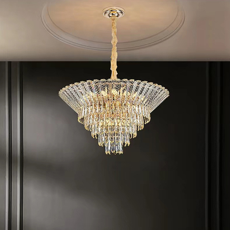 Luxury crystal chandelier 2022  entry porch living room lamp post-modern bedroom simple dining room lamp