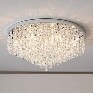 Luxury crystal chandeliers  modern glass hanging lamps living room hotel decorative ceiling lighting