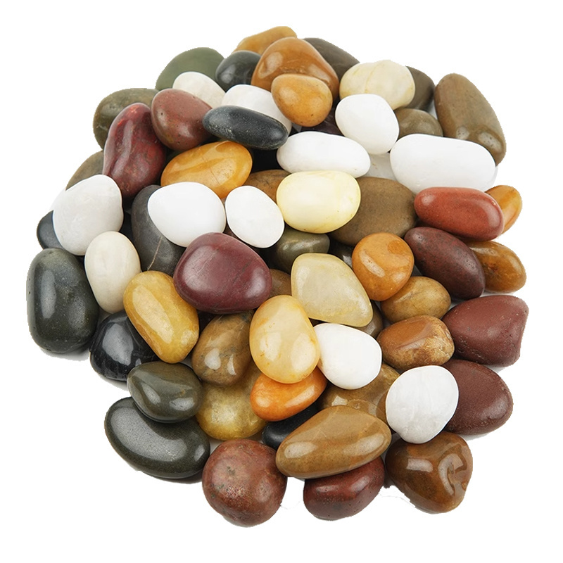 Factory Wholesale Mixed Natural Small Polished River Pebbles Stone Rocks Resin Bond Gravel Garden Glow Stones With Cheap Price