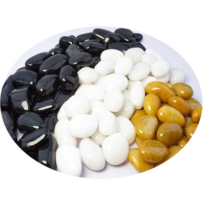 Factory Wholesale Mixed Natural Small Polished River Pebbles Stone Rocks Resin Bond Gravel Garden Glow Stones With Cheap Price