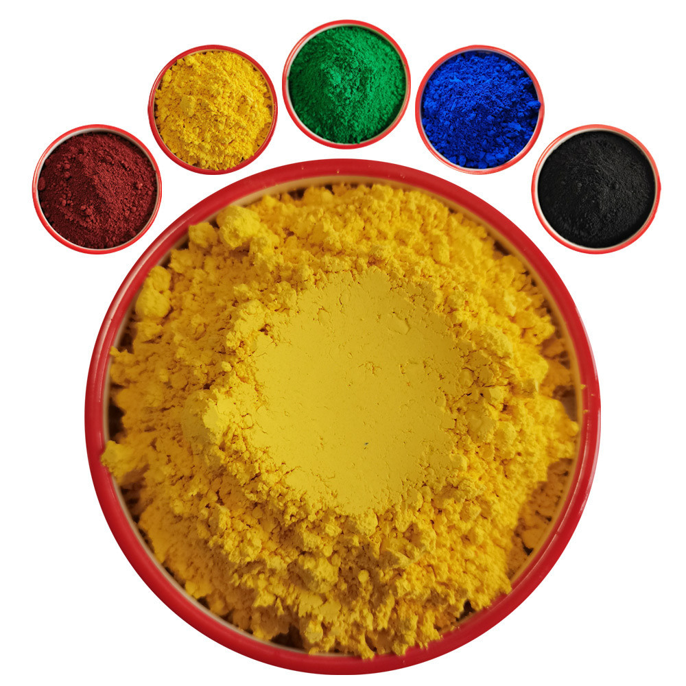 Bulk Iron Oxide Red Yellow Cosmetic Grade Pigment Powders Black Iron Oxide 130 190 Dark Red Color 120 for Paint Ceramic Pigments