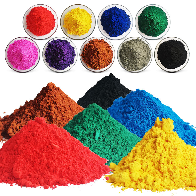 Dyestuff Inorganic Pigment Powder Iron Oxide Red/Black/Yellow for Construction Transparent Dispersions Pigment