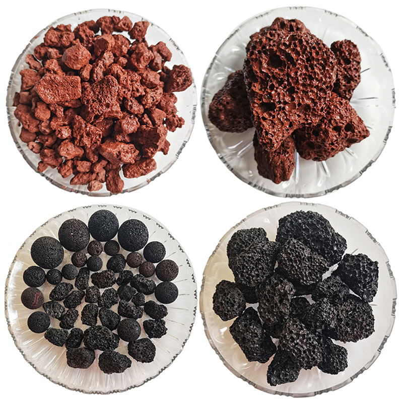 Wholesale Black/Brown Volcanic Pumice Basalt Stone Lava Rocks for Plants Pumice Stone Horticulture