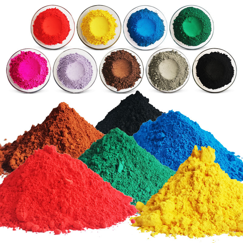 Dyestuff Inorganic Pigment Powder Iron Oxide Red/Black/Yellow for Construction Transparent Dispersions Pigment