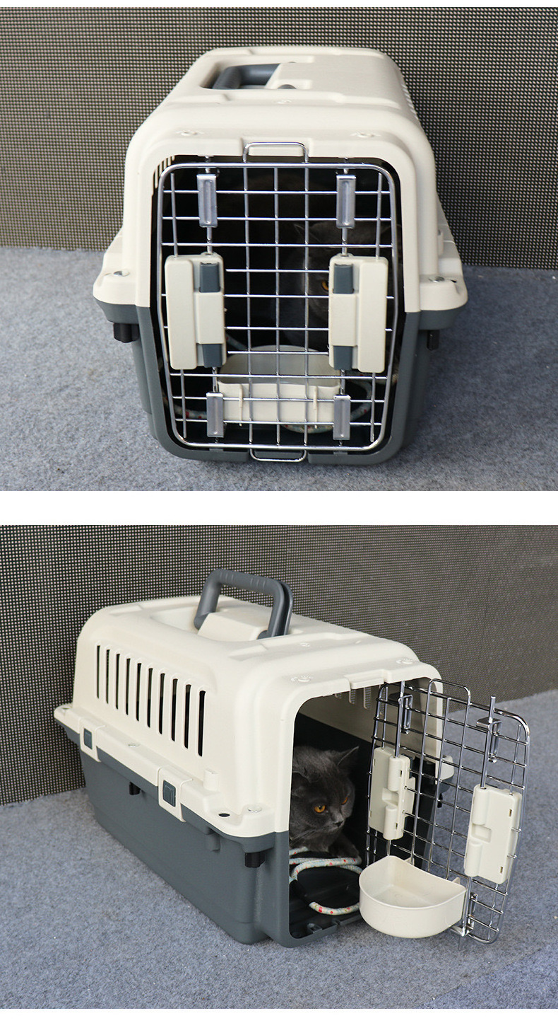 Designs Plastic Kennels Rolling Plastic Airline Approved Wire Door Travel Dog Crate