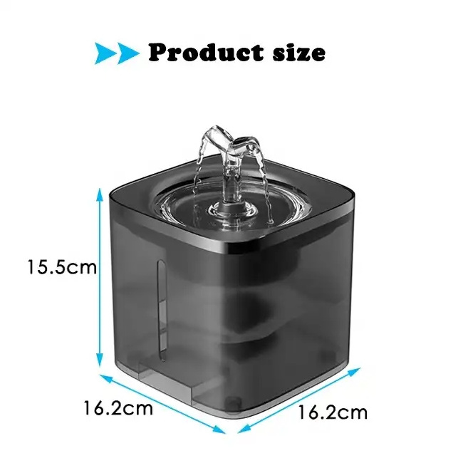 Hotsale 2L USB Charged Smart Pet Dog Cat Water Fountain Water Dispenser