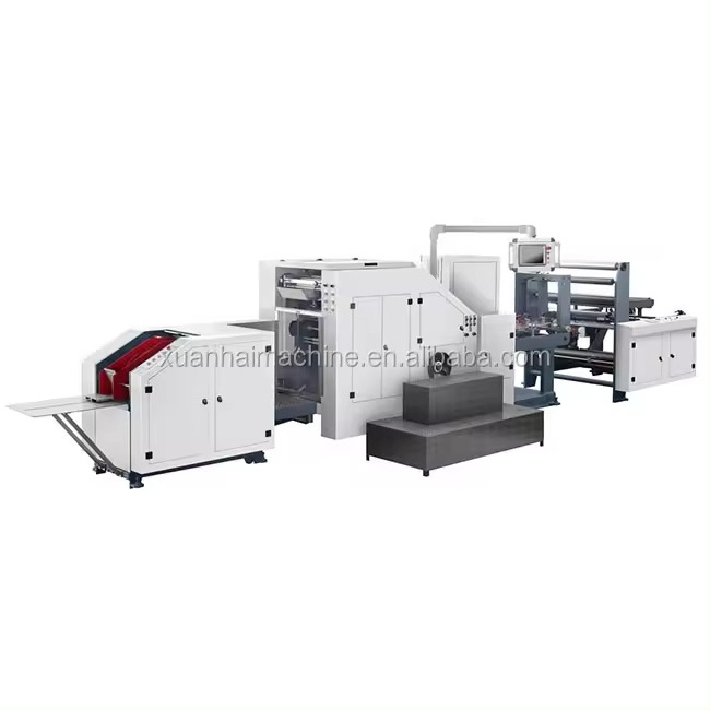 XUANHAI Paper Bag Production Machine Making Automatic 15kw Power 220pcs/Min Paper Bag Machine Making