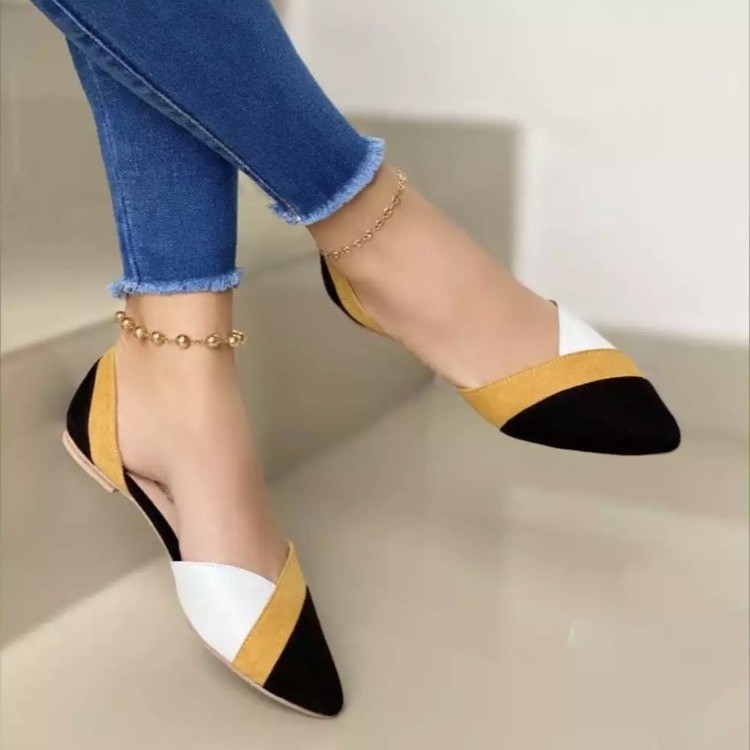 ladies flat shoes beautiful and cheap Large size pointed head casual shoes mujer ladies pumps doll shoes for women flat