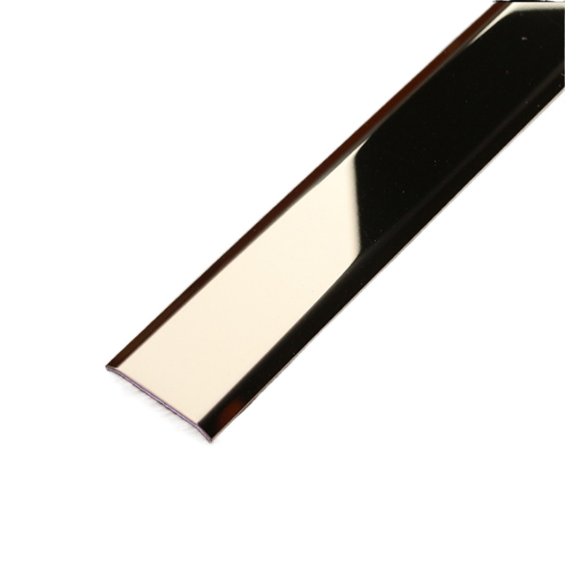 OEM/ODM Service Gold Mirror Stainless Steel Countertop Edging Flat Strip Trim with Multi Function