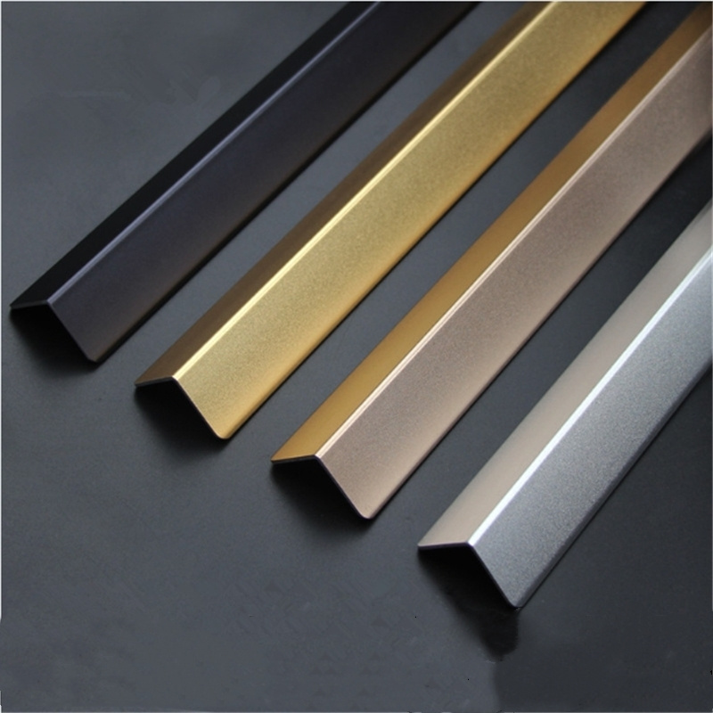 Factory 201 304 316 Stainless Steel L Shape Metal Profile Flexible Inside Corner Tile Trim