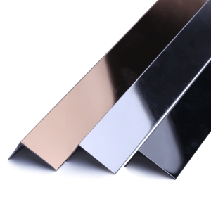 ASTM 304 Corner L Shape Stainless Steel Bathroom Ceramic Pencil Tile Trim