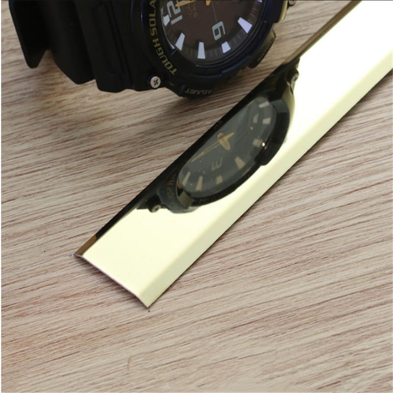 OEM/ODM Service Gold Mirror Stainless Steel Countertop Edging Flat Strip Trim with Multi Function