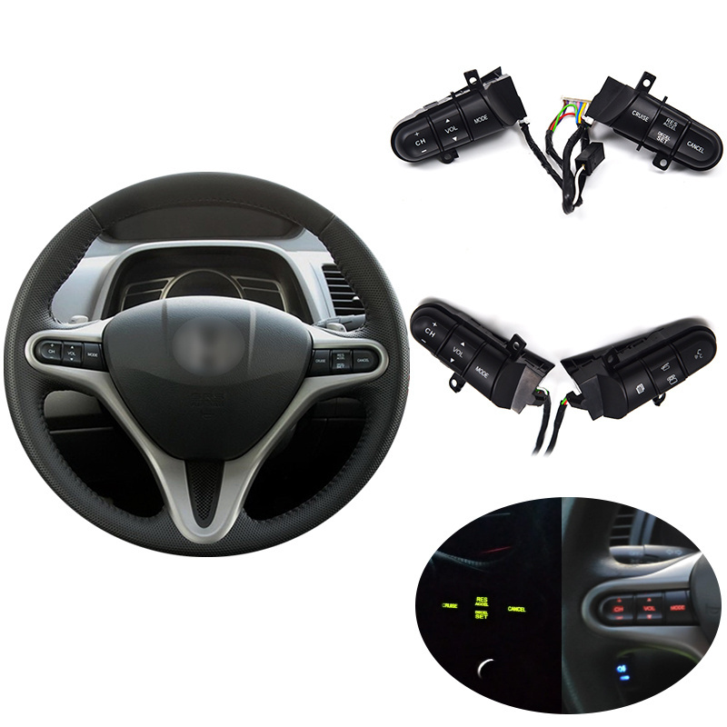 Suitable for 2010-2014 Honda Fit Jazz City Civic steering wheel buttons cruise control switch  36770-SNA-A12