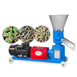 China hot sell full automatic wood pelletizer animal chicken fish feed pellets machine