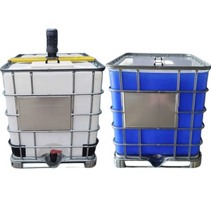 1000l rectangular stainless steel cubic container ibc plastic tank wholesale