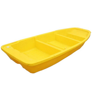 Rotomould 3.2m flat bottom small plastic river boat for fishing with paddle