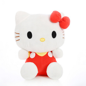 Hello Kt 25cm Plush Toys Cute KT Cat Dolls Soft Stuffed Doll Hello KT Cat Christmas Gifts for Kids Animals Toys