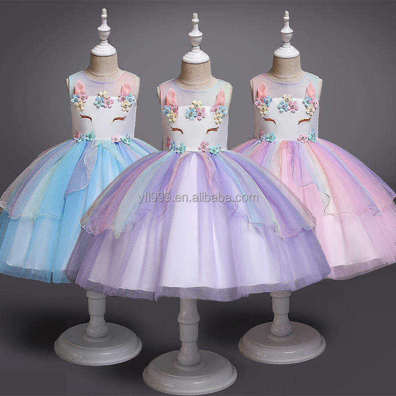 2023 baby girls princess dress bow lace princess clothes for girls flower children's dresses