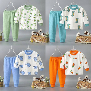 Spring and Autumn Children's Pajamas Thin Cotton Cartoon Long-sleeved Boys Home Pajamas Set Night Sleepwear for Kids