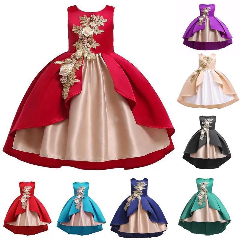 Chinese factory baby Christmas dress children's Halloween Dresses girl Christmas princess skirt low price wholesale