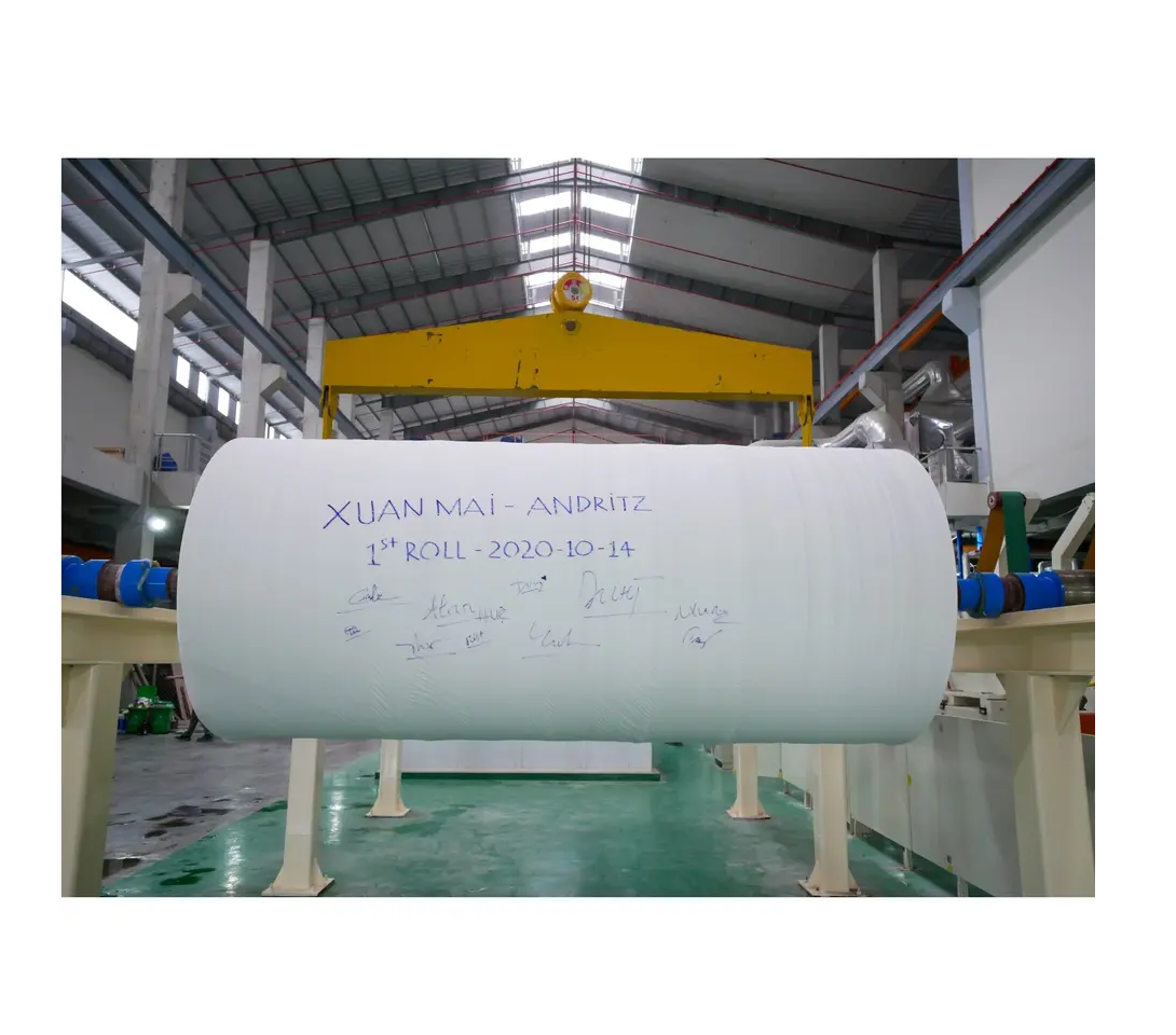 Vietnam Manufacture Tissue Jumbo Roll Price Pulp Serviettes 15-25 gsm Jumbo Roll Napkin Paper