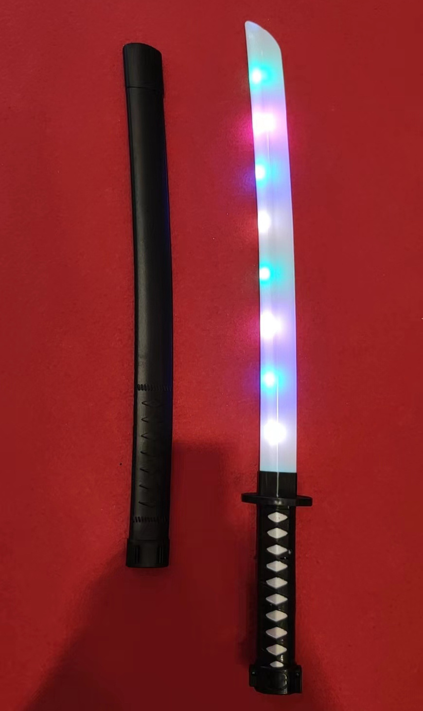 Light up sword Led Katana with 10 lights lightsaber for kids 2022 flashing light toys glow in the dark toy from Chinese factory