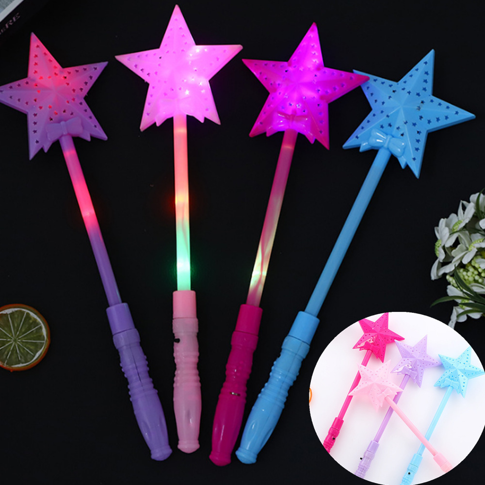 Wholesale Piercing Star Stick light-up toys Glow In The Dark Sticks Product Children's Toy Plastic handle wand from manufactures