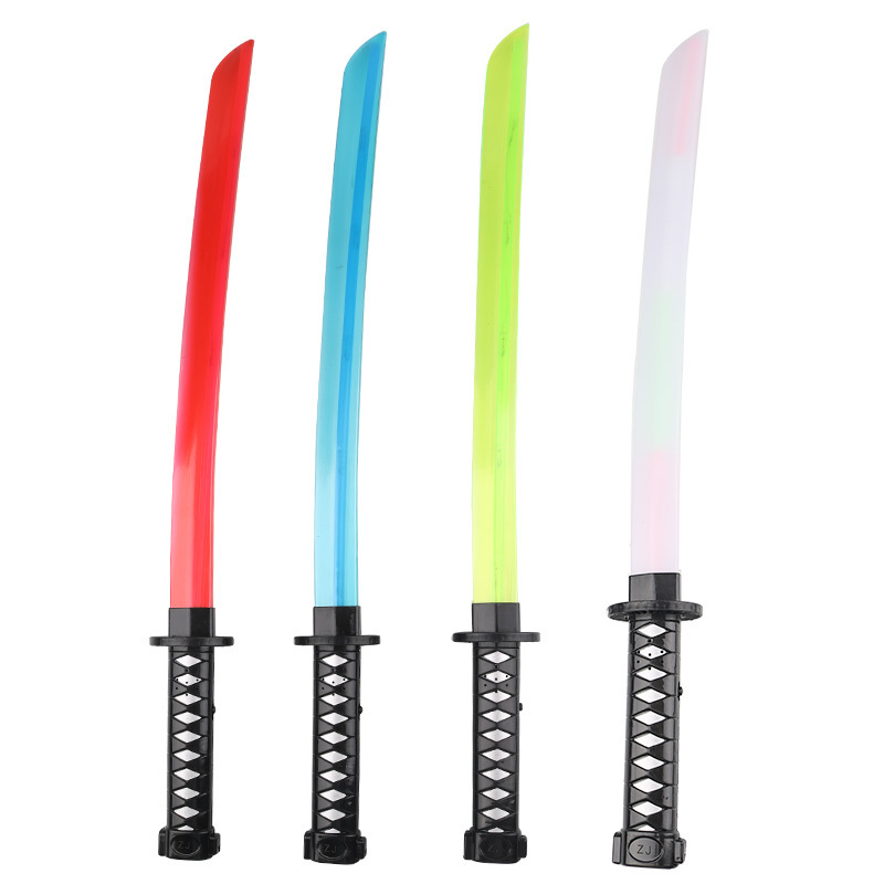 Katana Lightsaber light up swords LED and music light-up toys for kids, Flash toy sword glowing in the dark, fun and novelty